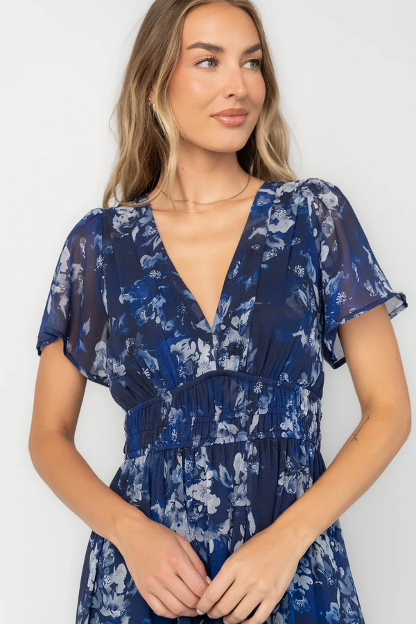 Anthea Maxi Dress | Blue Floral