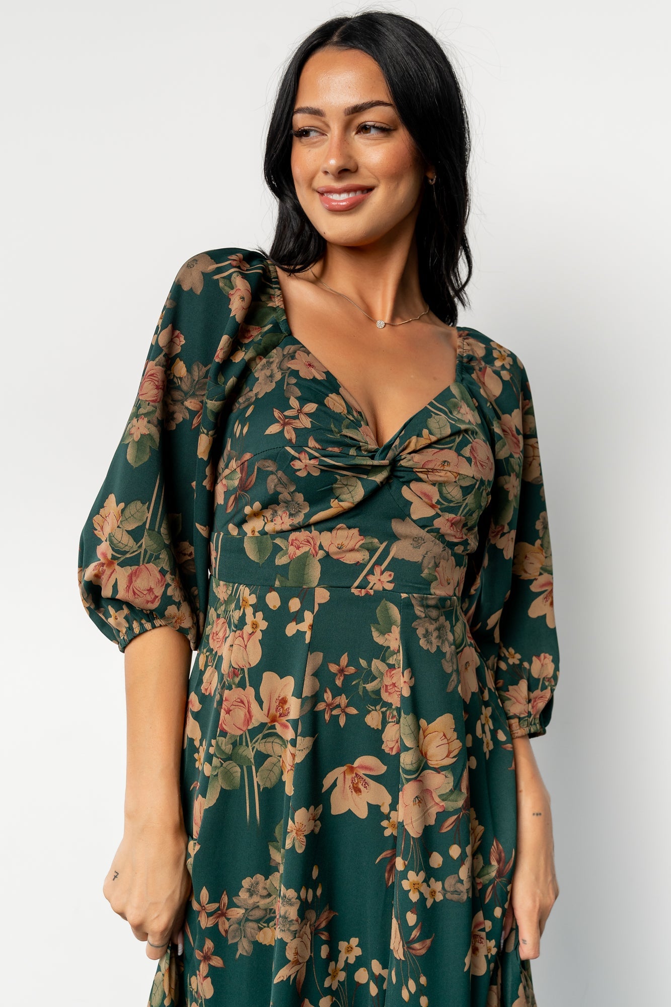Liesel Maxi Dress | Green + Copper Floral Secondary image