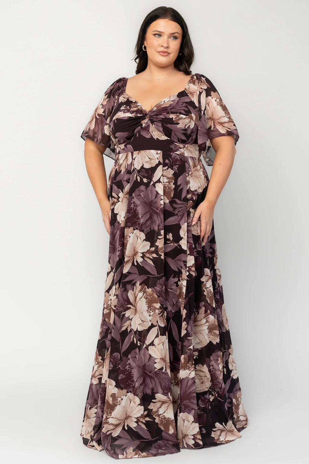 Positano Maxi Dress | Dusty Plum Floral