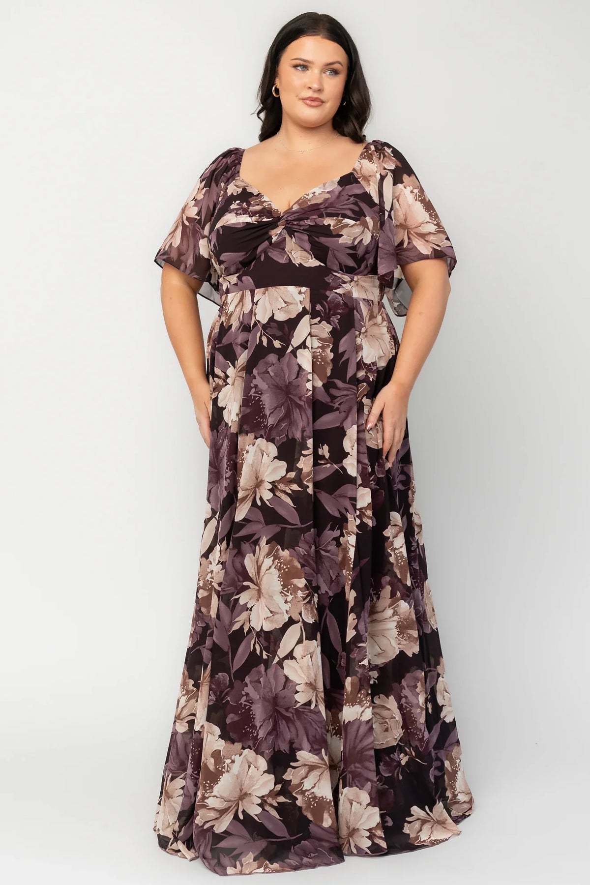 Positano Maxi Dress | Dusty Plum Floral