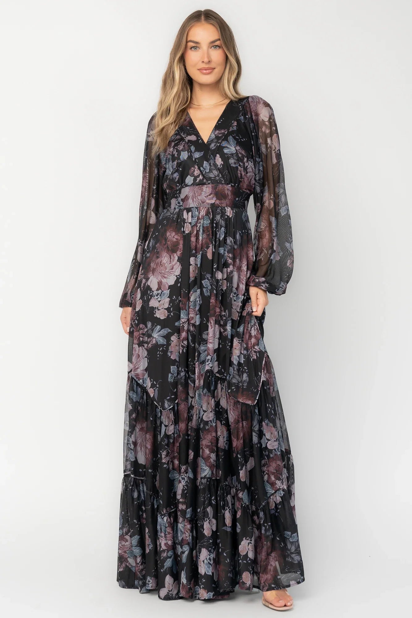 Rhiannon Maxi Dress | Midnight Floral Secondary image