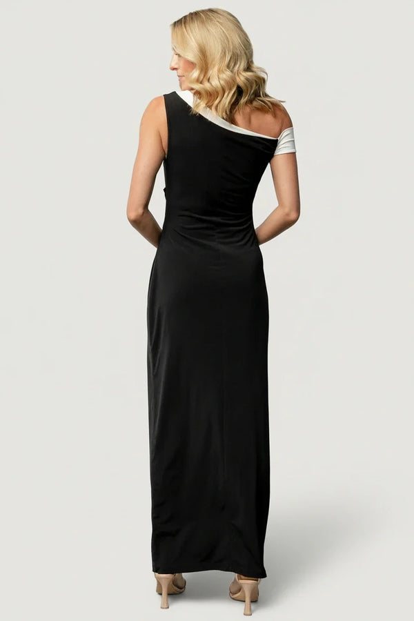 Valena Maxi Dress | Black + Ivory