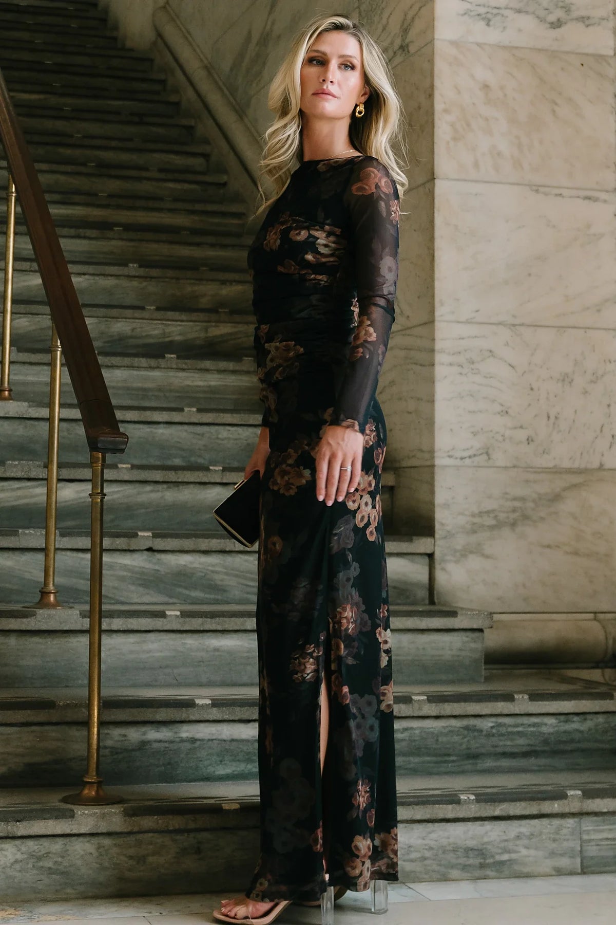 Isadora Maxi Dress | Black Floral