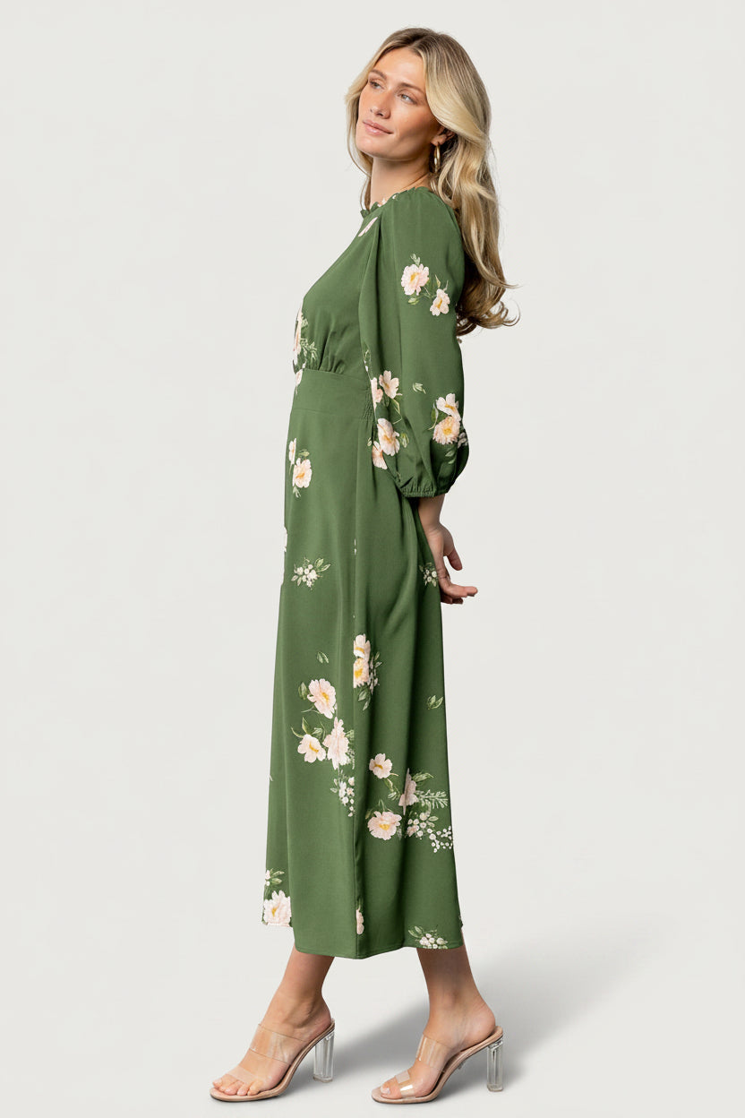 Karalie Maxi Dress | Green Floral