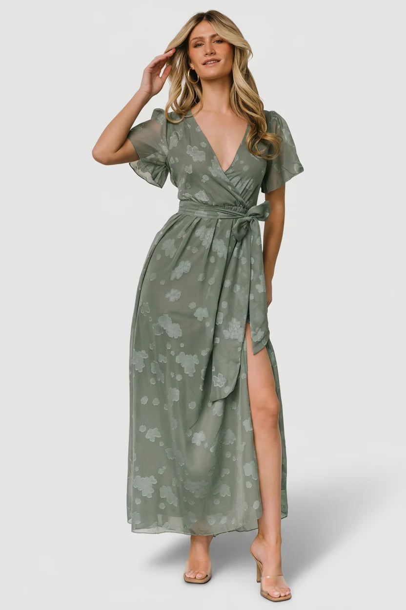 Faye Maxi Dress | Eucalyptus Main image