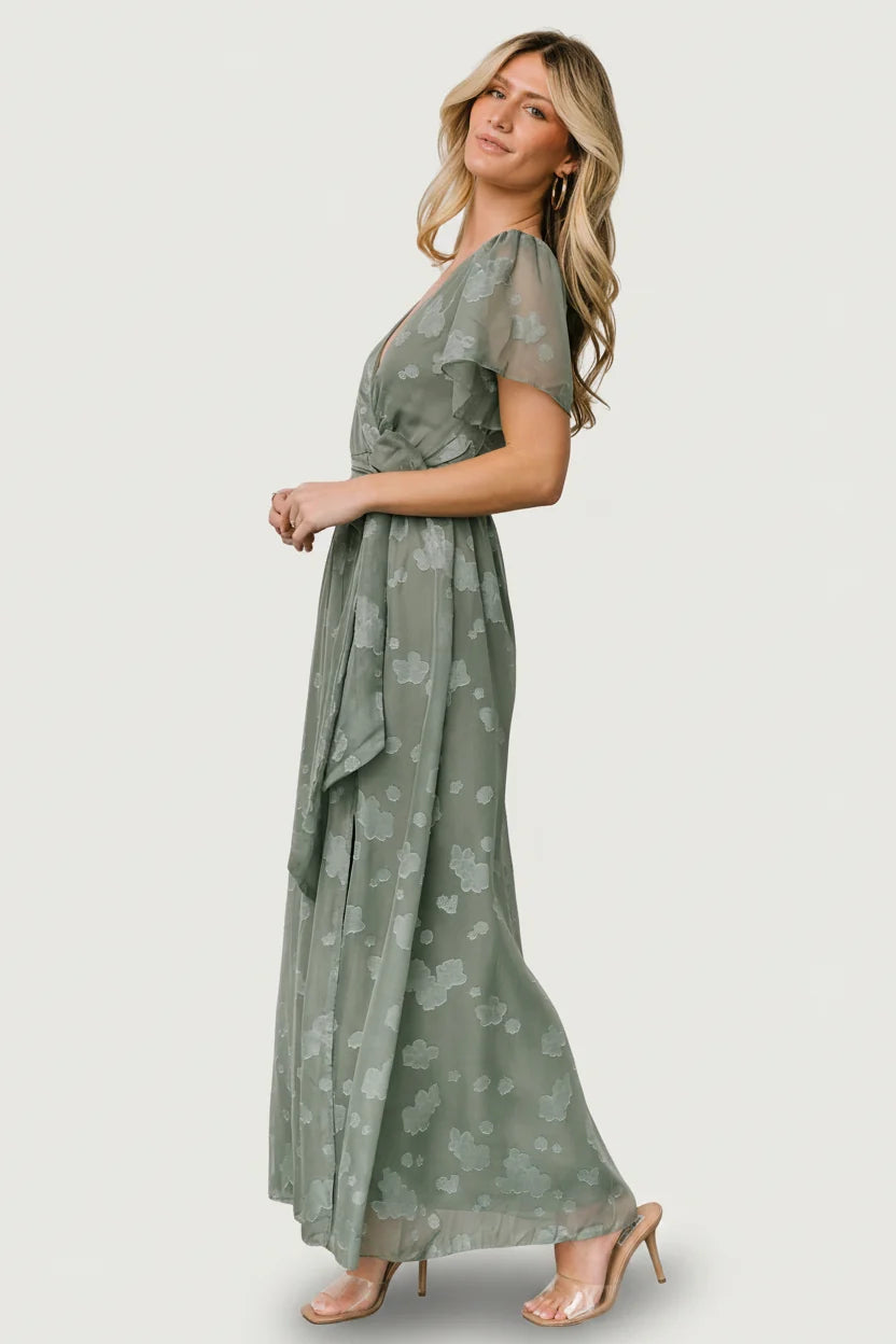 Faye Maxi Dress | Eucalyptus