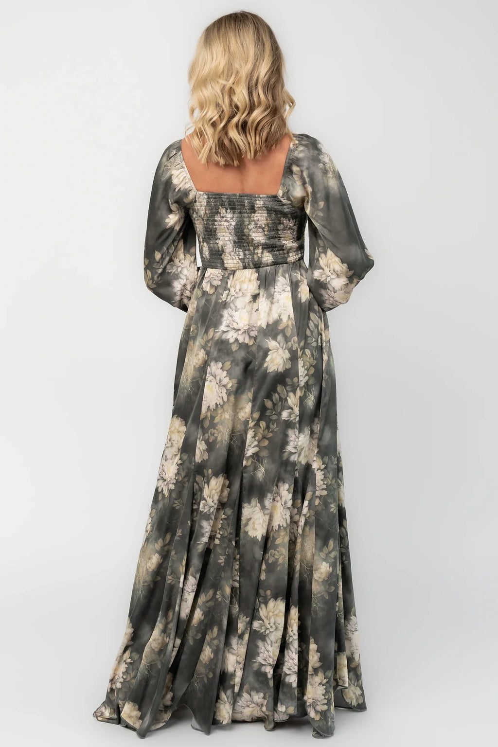 Liesel Maxi Dress | Dark Sage Floral