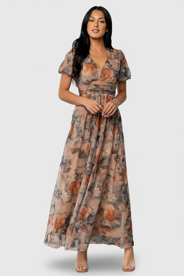 Ardley Maxi Dress | Copper + Slate Floral