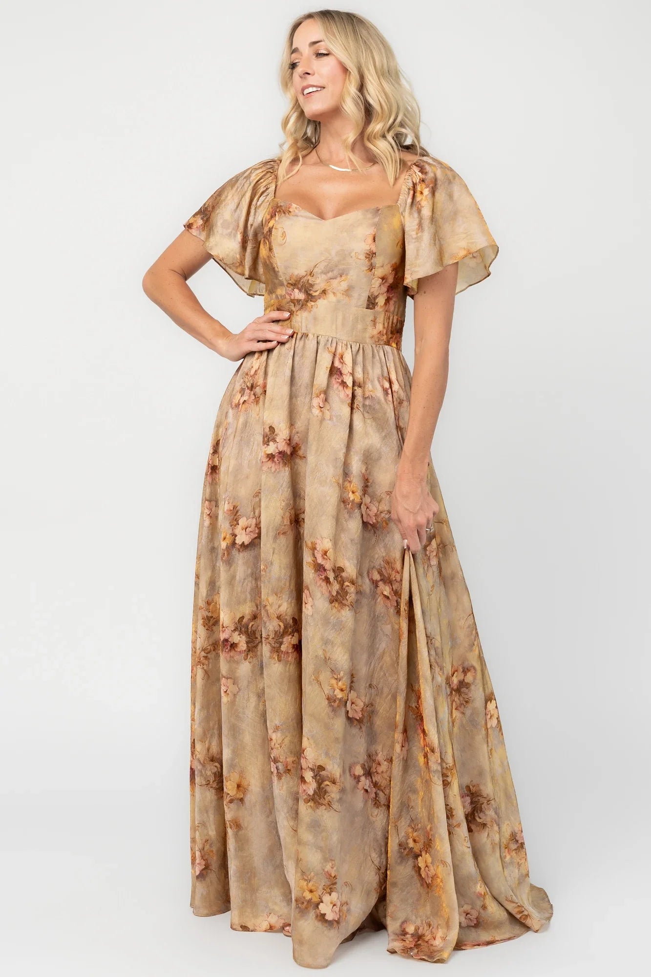 Astor Maxi Dress | Golden Floral Secondary image