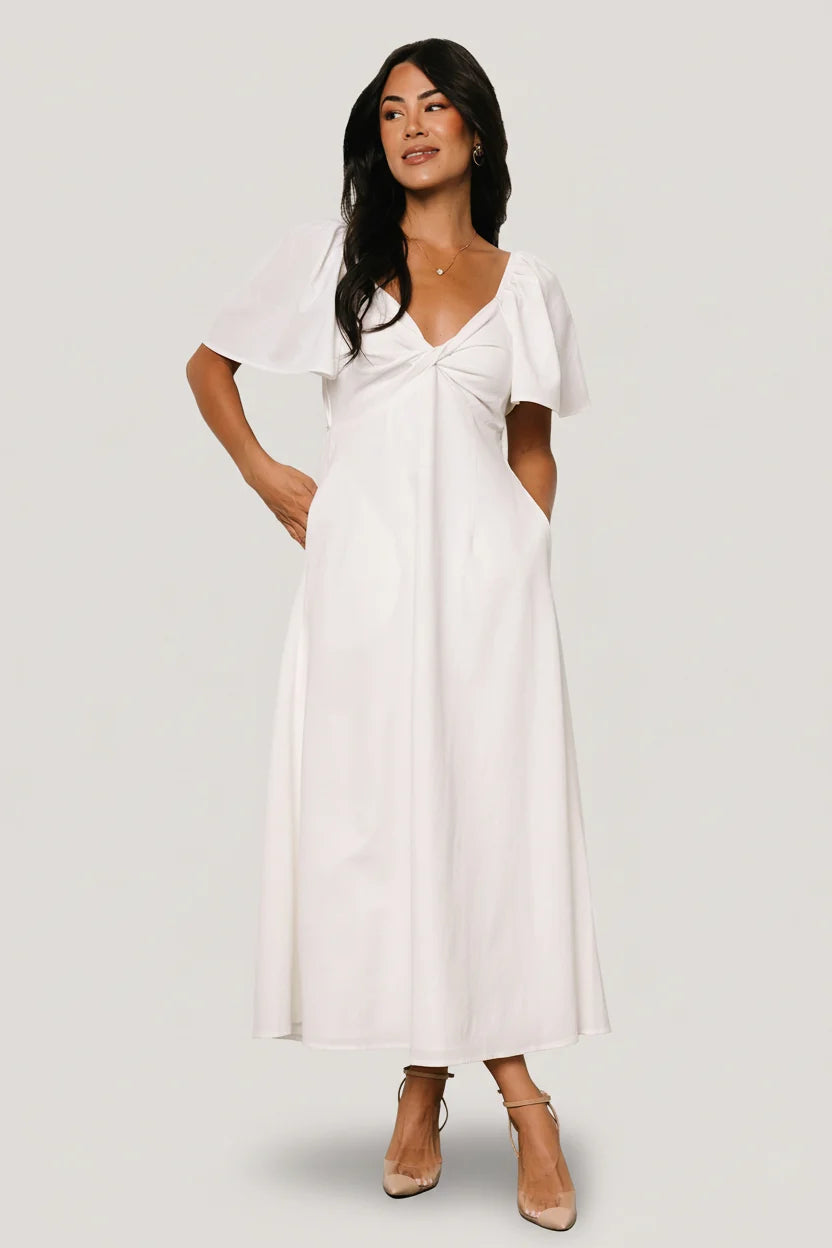 Indie Back Tie Dress | Off White Main image