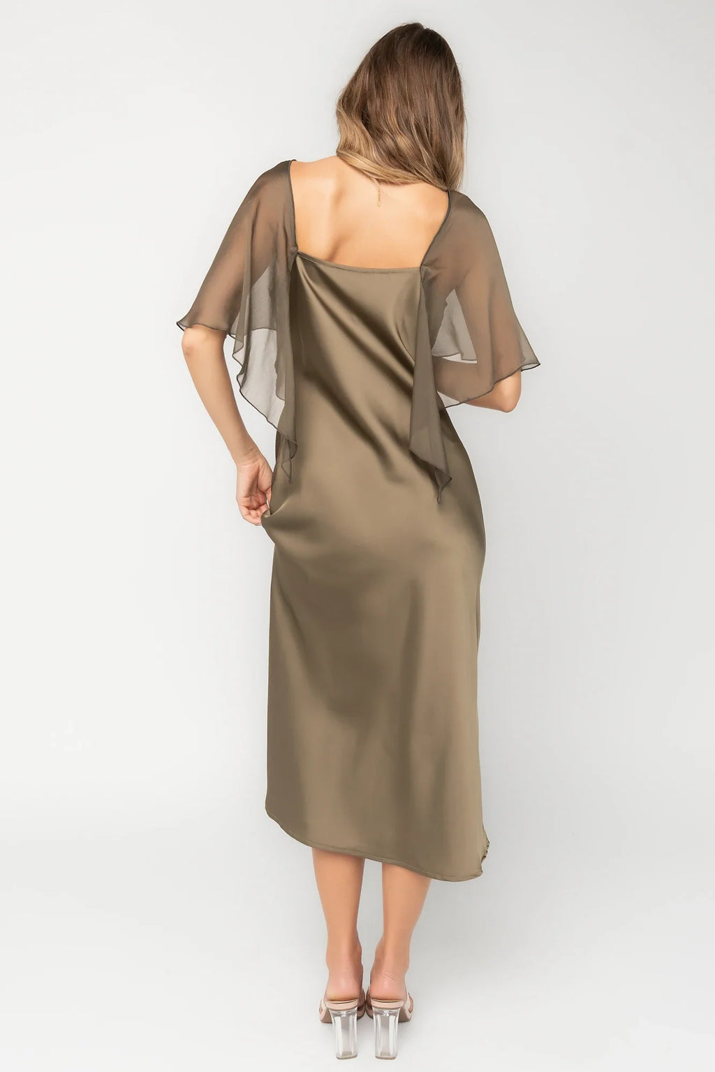 Zella Midi Dress | Olive