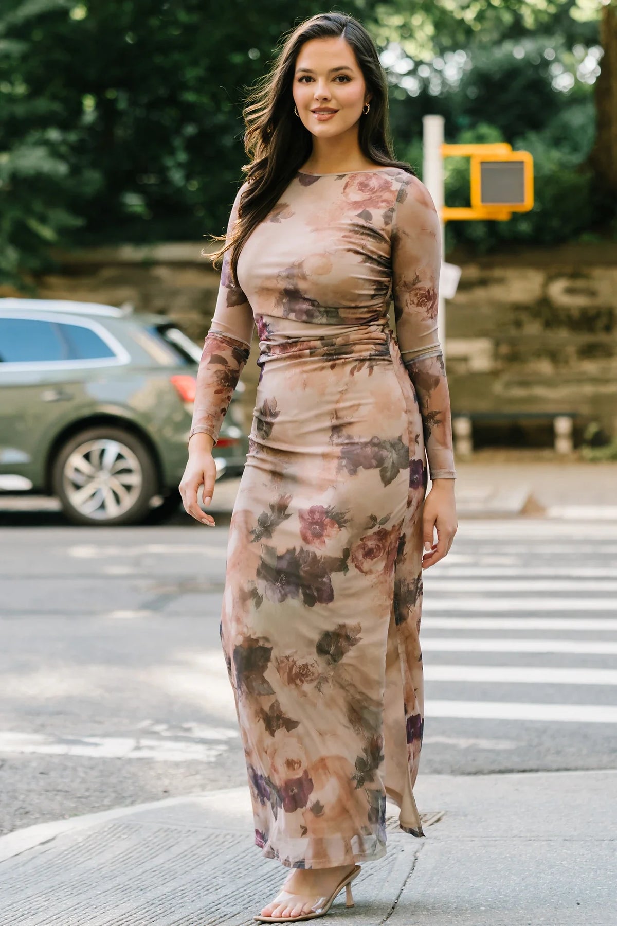 Isadora Maxi Dress | Dark Taupe Floral Main image