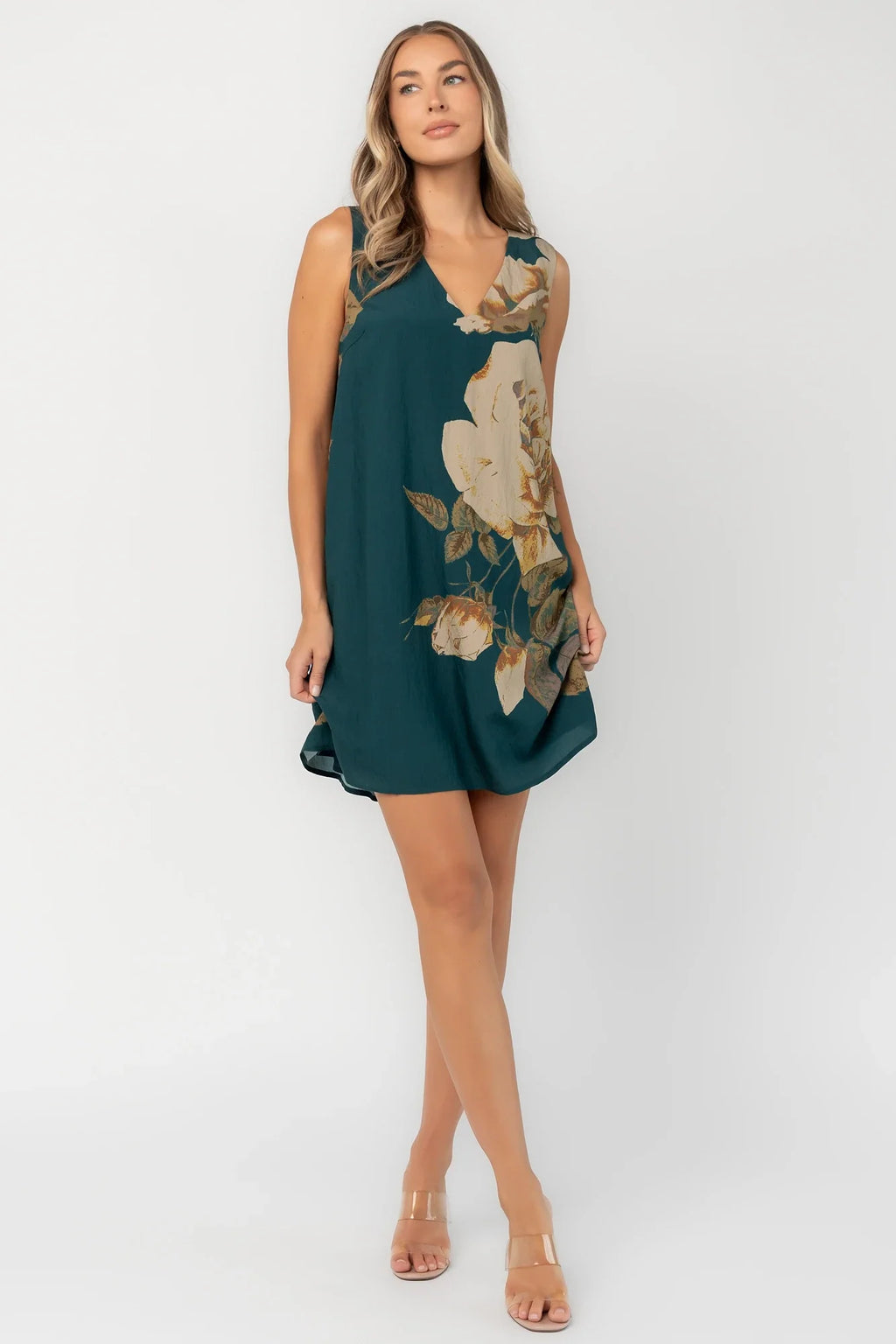 Beatriz Short Dress | Deep Topaz Floral