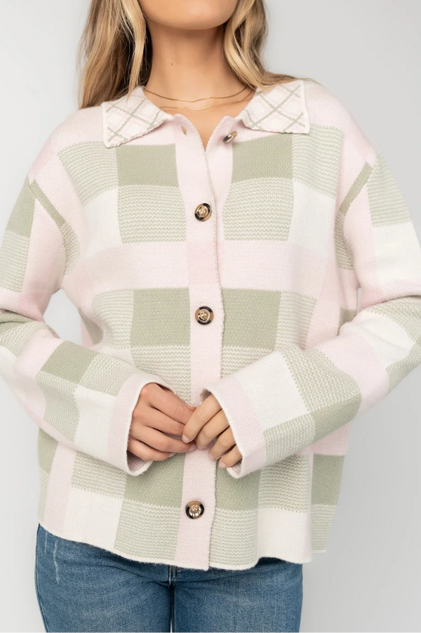 Midtown Plaid Jacket | Blush + Sage