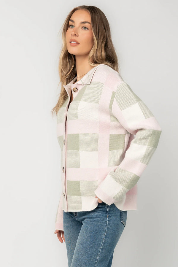 Midtown Plaid Jacket | Blush + Sage