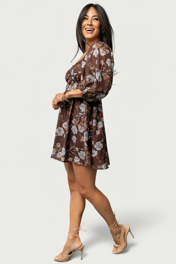 Amalia Romper | Brown Multi Floral