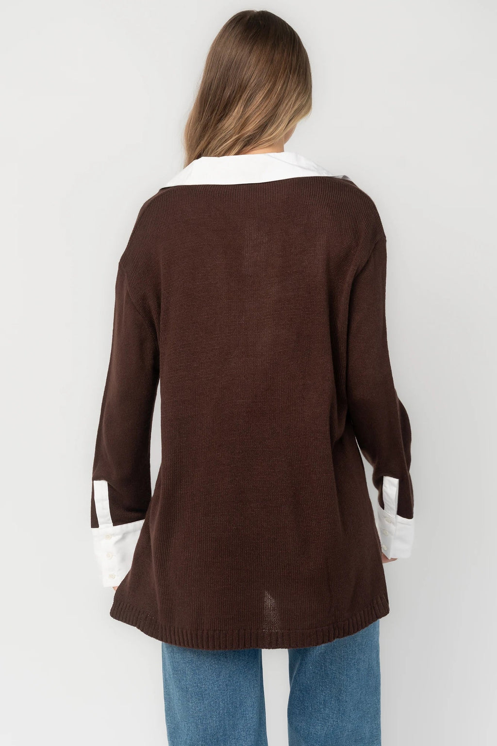 Alec Sweater Top | Chocolate