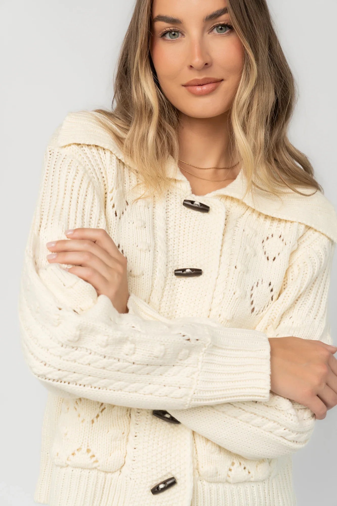 Marion Knit Sweater | Cream Secondary image