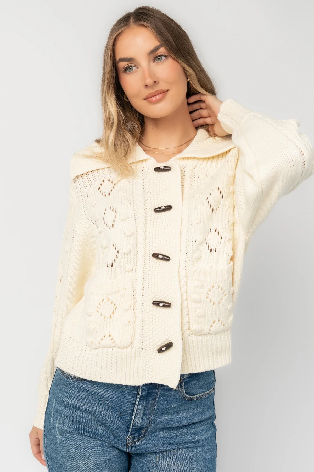 Marion Knit Sweater | Cream