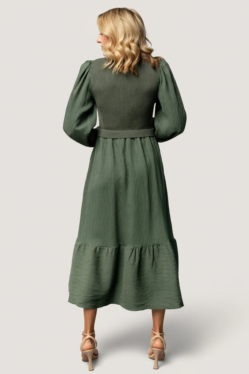 Alva Sweater Dress | Dusty Green Secondary image