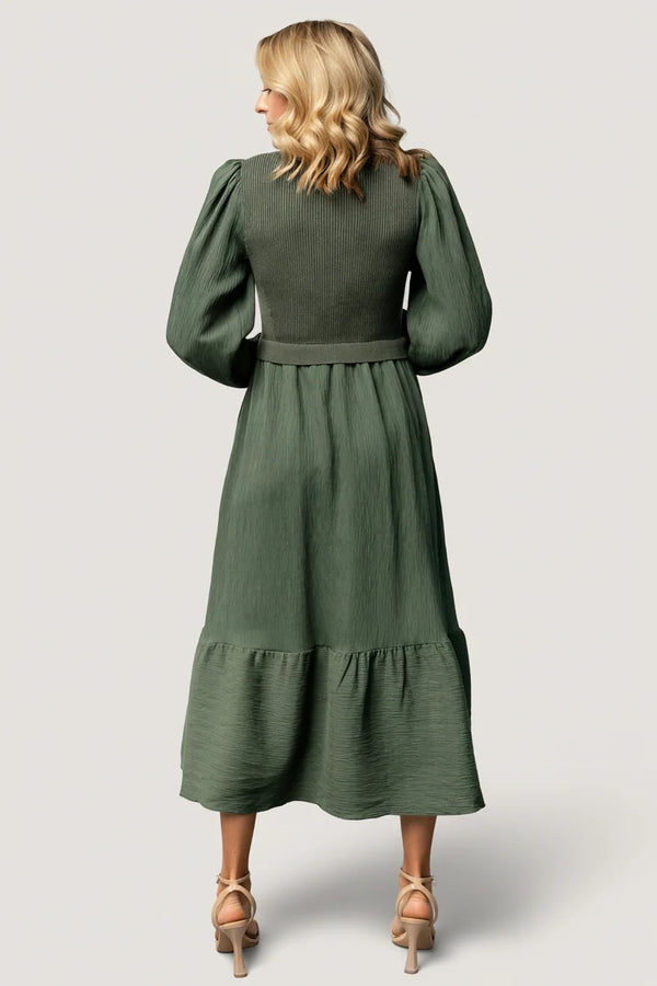 Alva Sweater Dress | Dusty Green