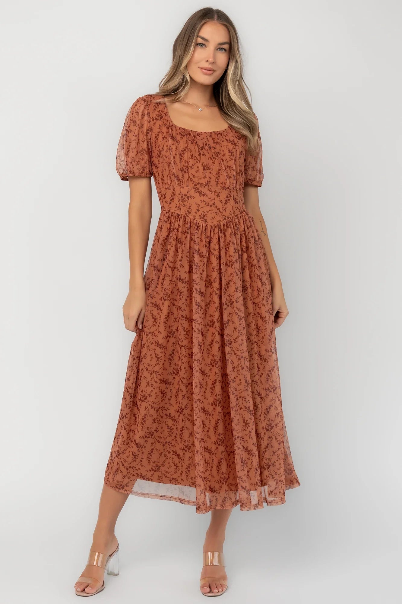 Amabel Midi Dress | Spice Floral Secondary image