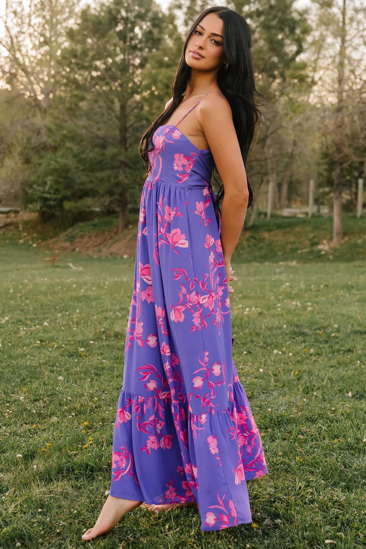 Regan Tank Maxi Dress | Purple Multi Main image