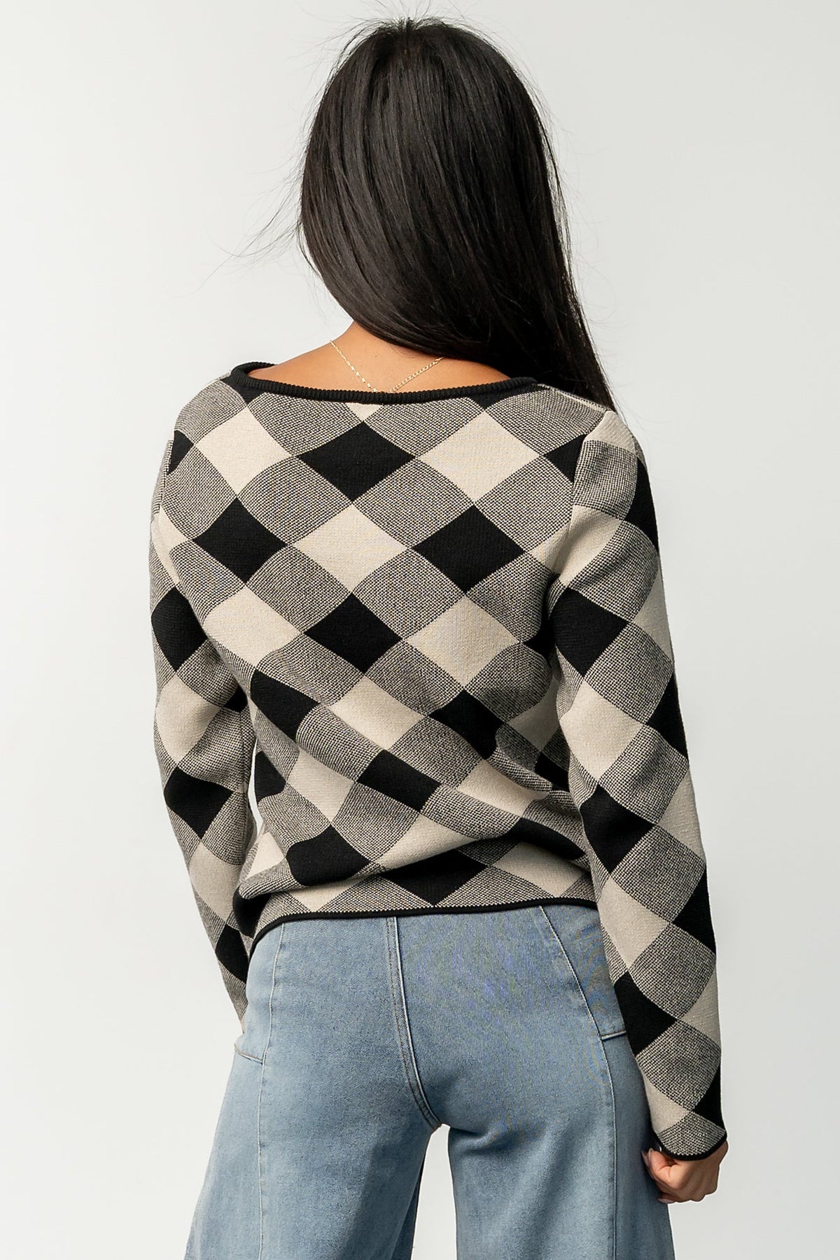 Linnea Sweater | Black + Natural