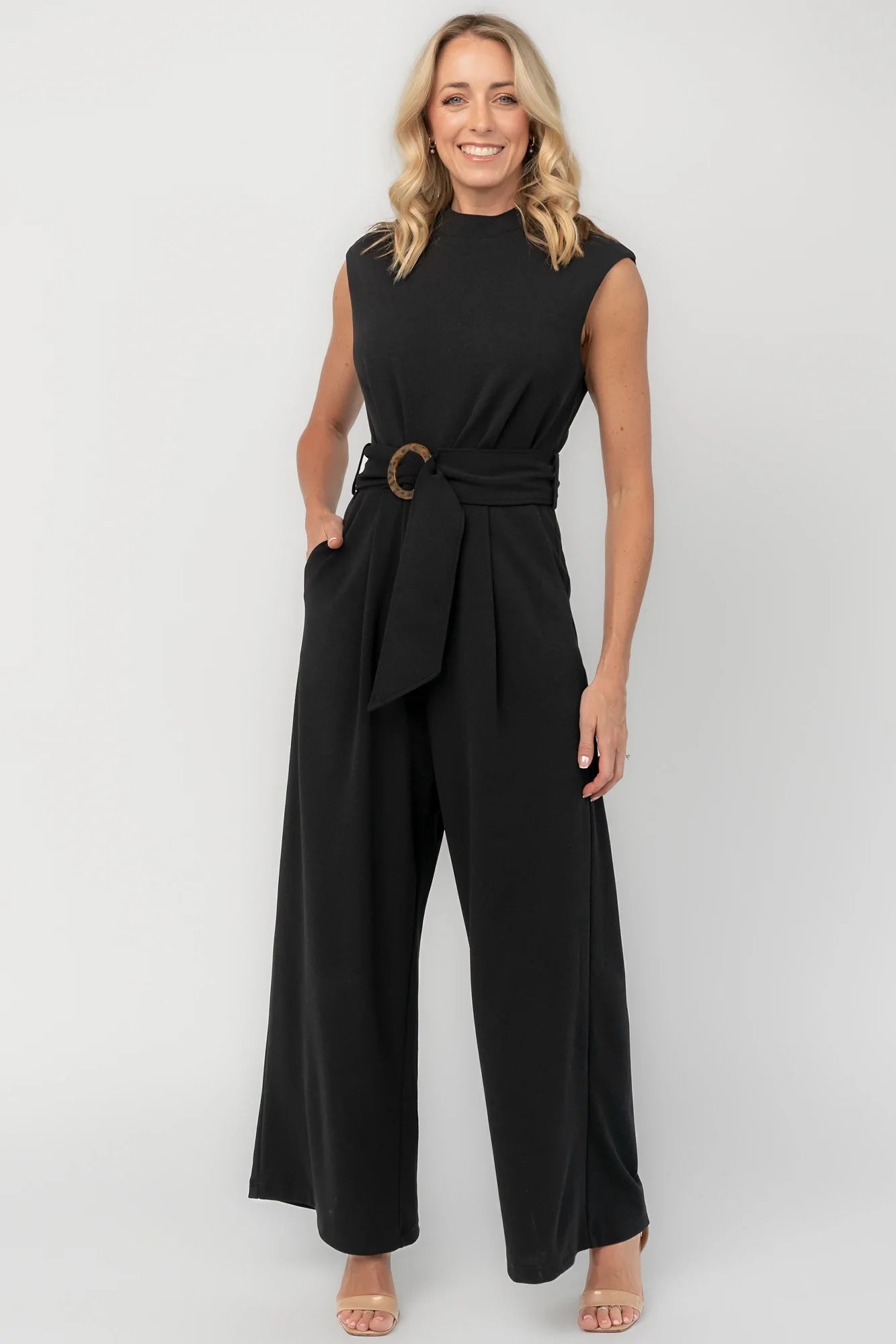 Adelia Tailored Jumpsuit | Black Secondary image
