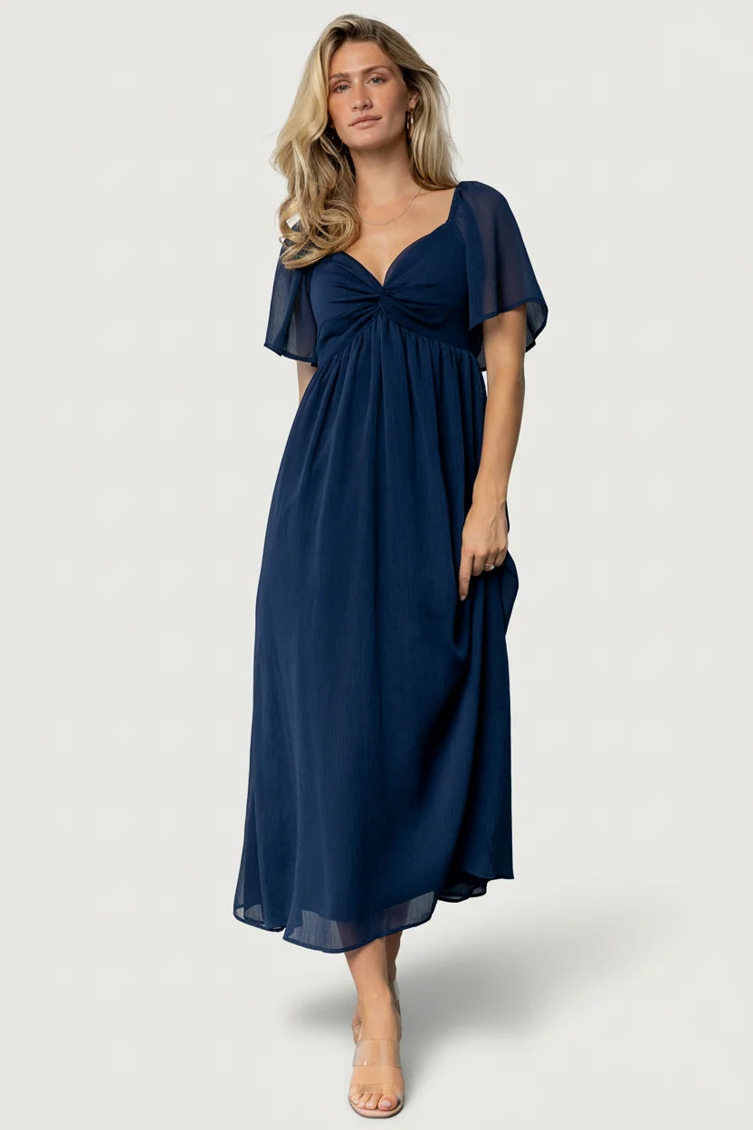 Nora Midi Dress | Navy Main image