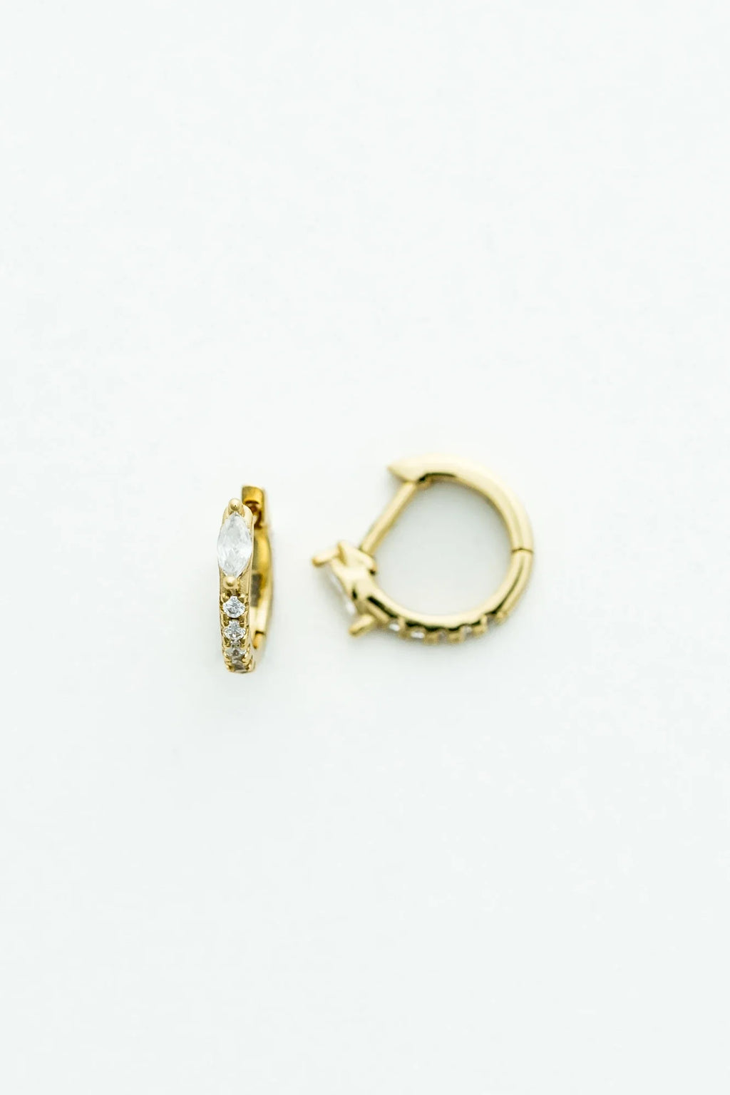 Halo Huggie Hoop Earrings | Gold
