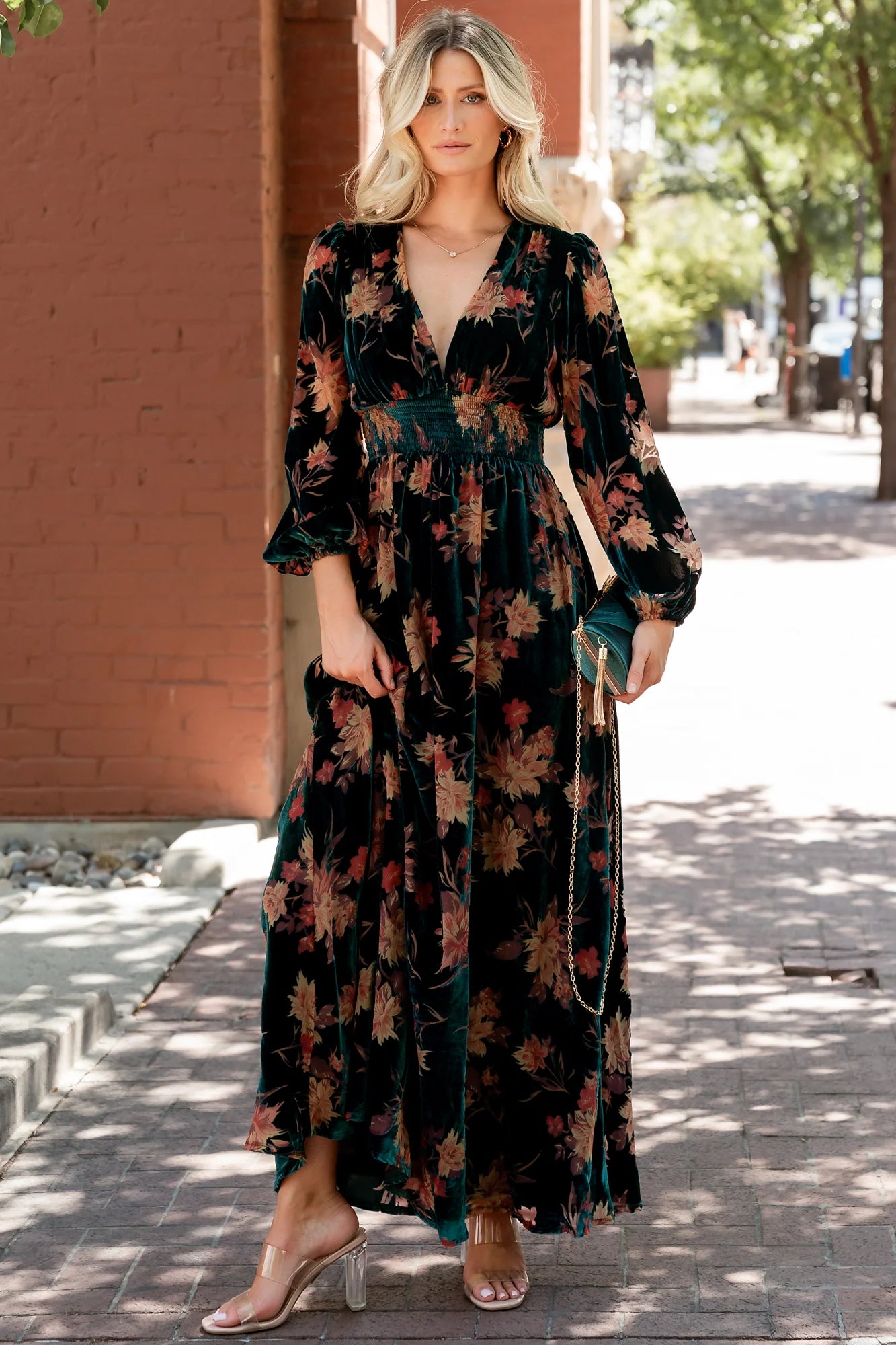 Elina Maxi Dress | Jade Multi Floral Secondary image