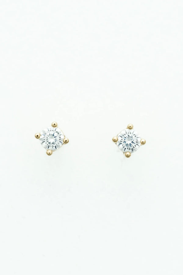 Classic Crystal Hoop Set | Gold