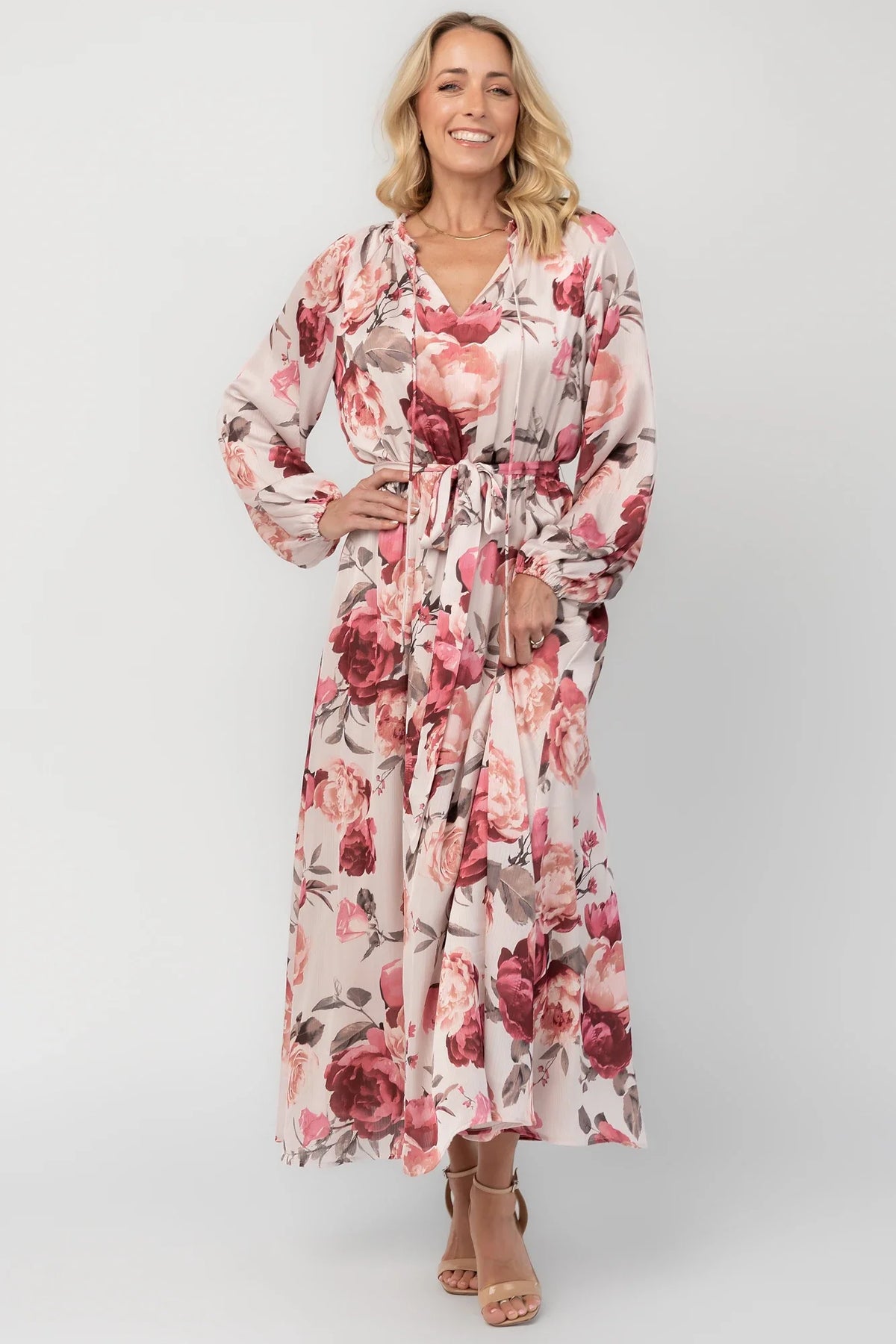 Bellemere Maxi Dress | Rose Floral