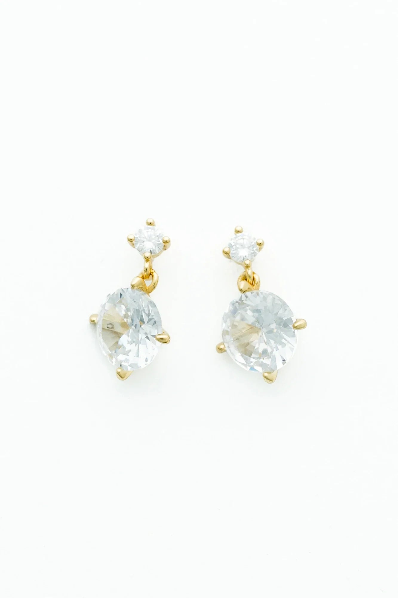 Lunette Drop Earrings | Gold Secondary image