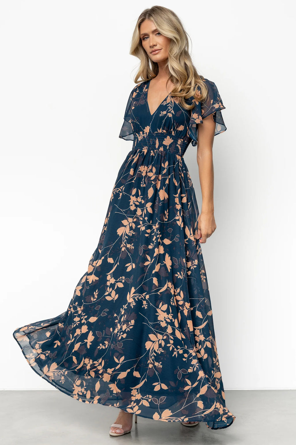 Lynlee Metallic Maxi Dress | Topaz
