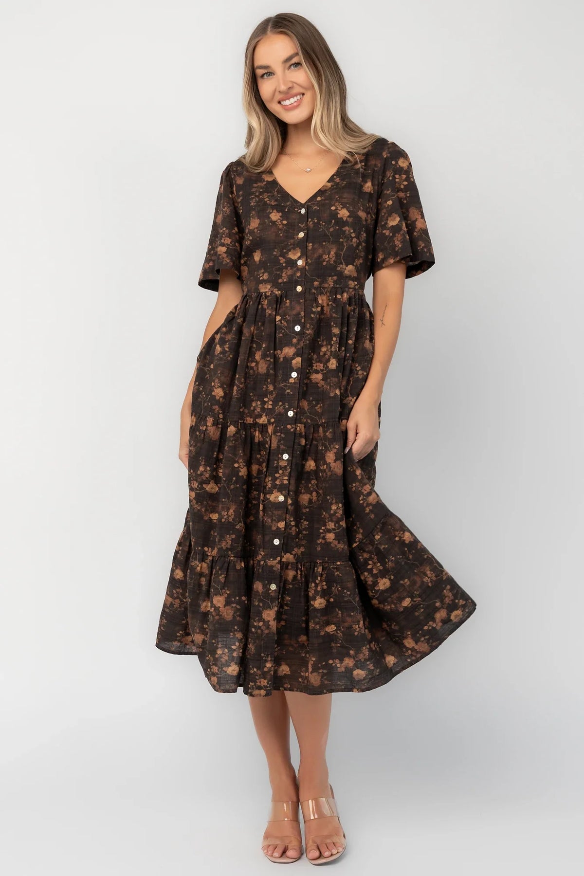 Annelise Midi Dress | Clove Floral Main image