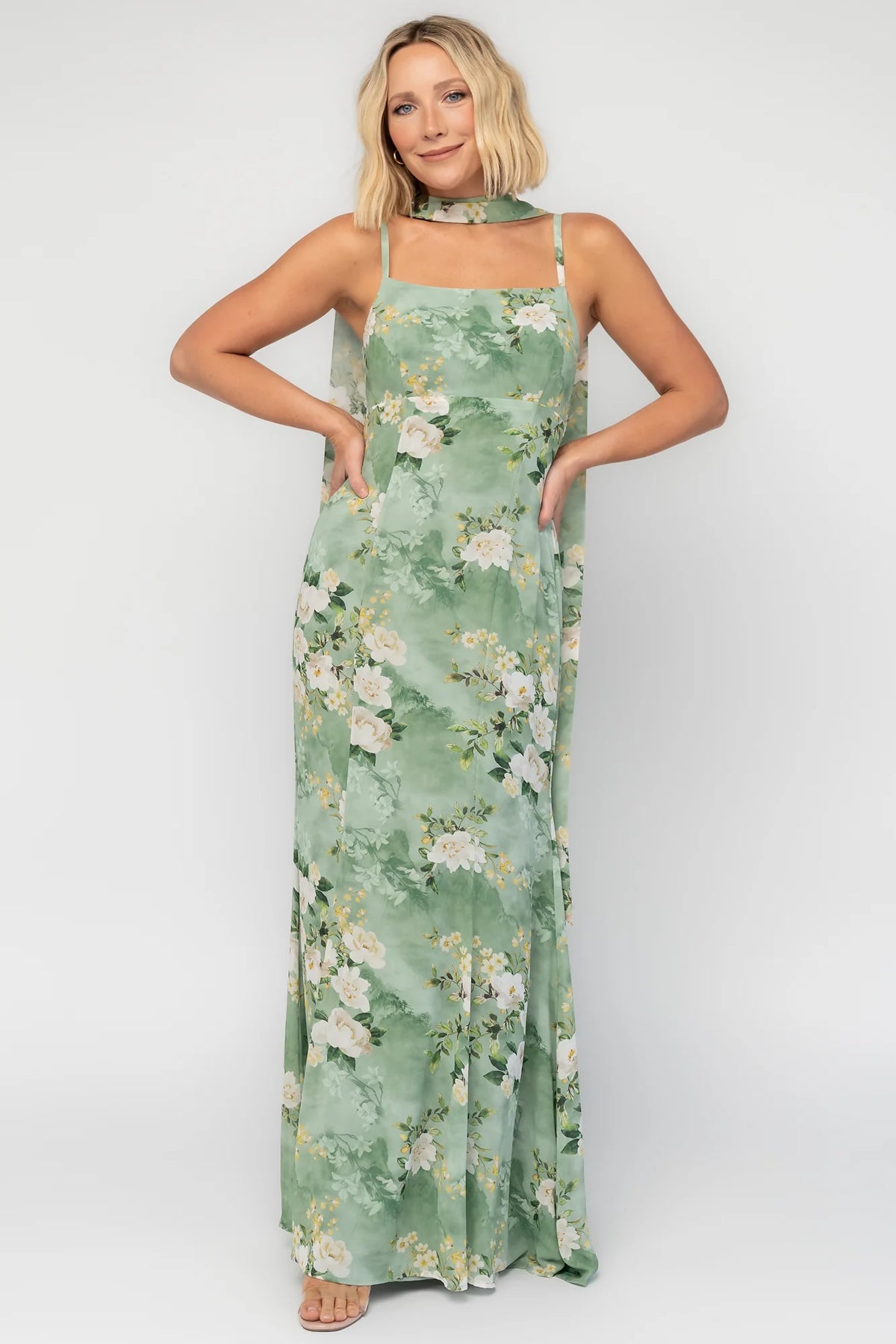Province Maxi Dress | Sage Floral Main image