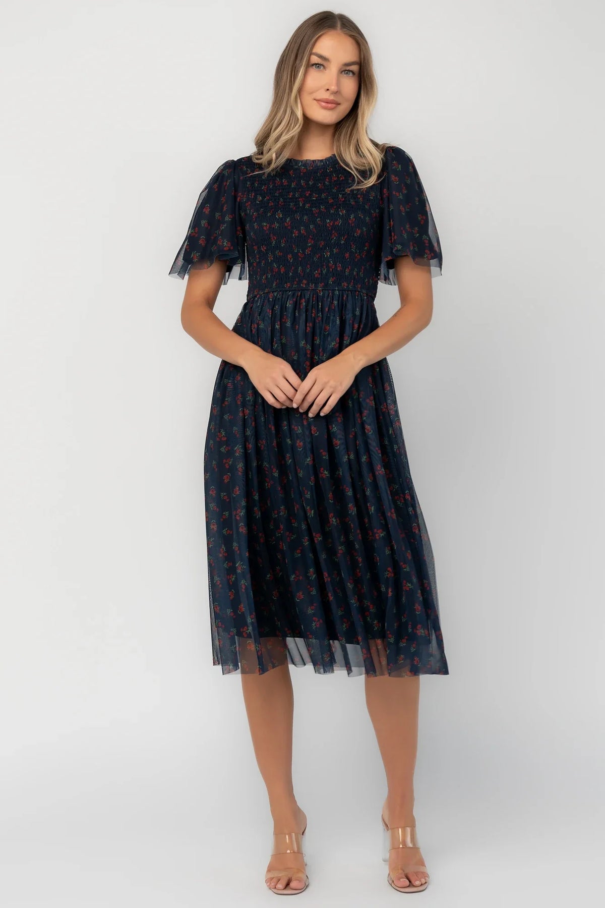 Embry Midi Dress | Navy Floral