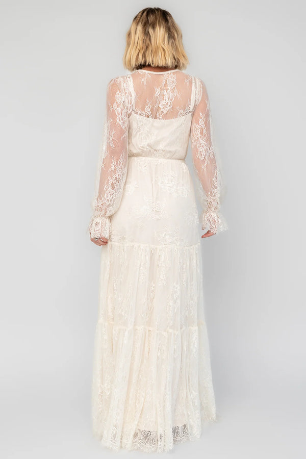Gloria Lace Maxi Dress | Vintage Cream