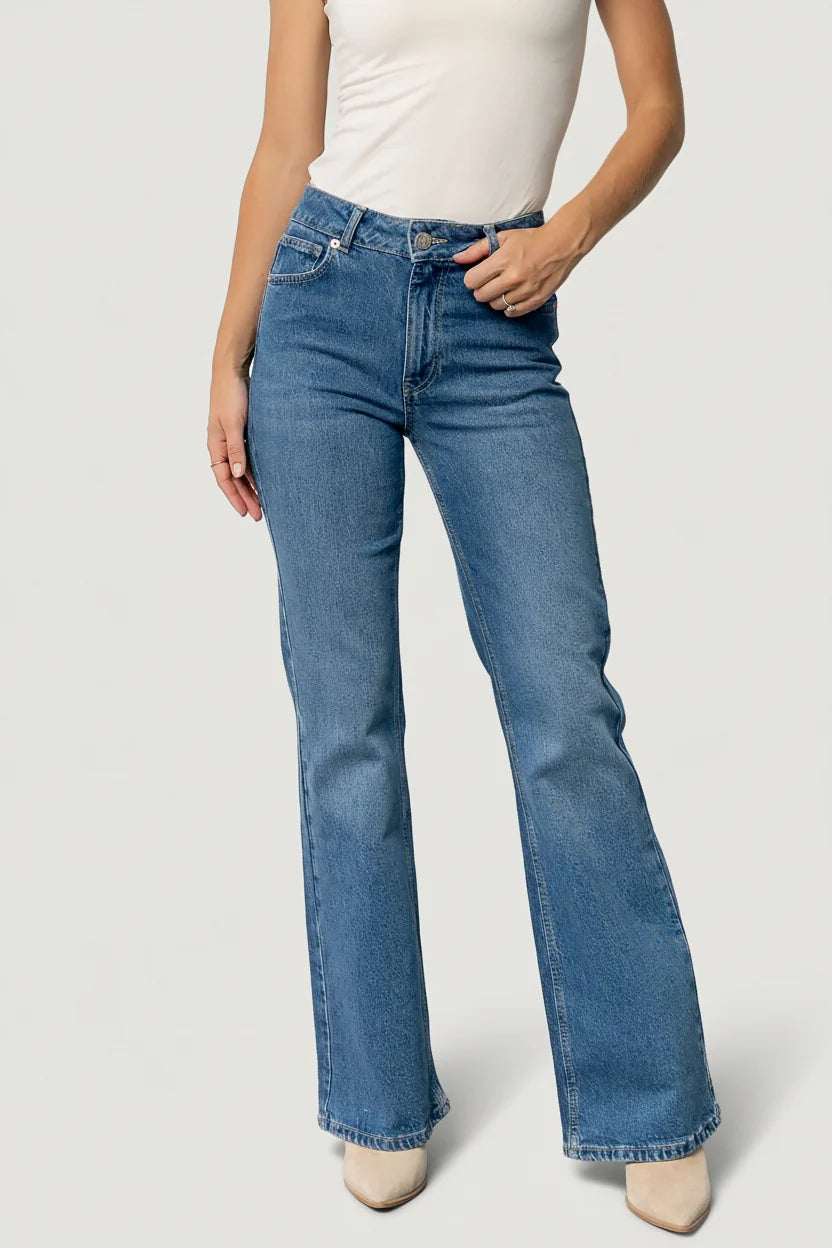 Michel High Rise Bootcut Jeans | Mid Wash Main image