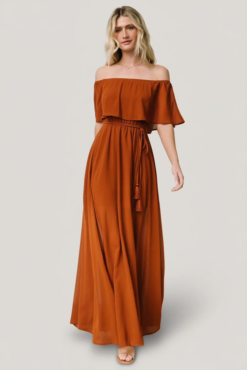 Victoria Off Shoulder Maxi Dress | Spice Main image