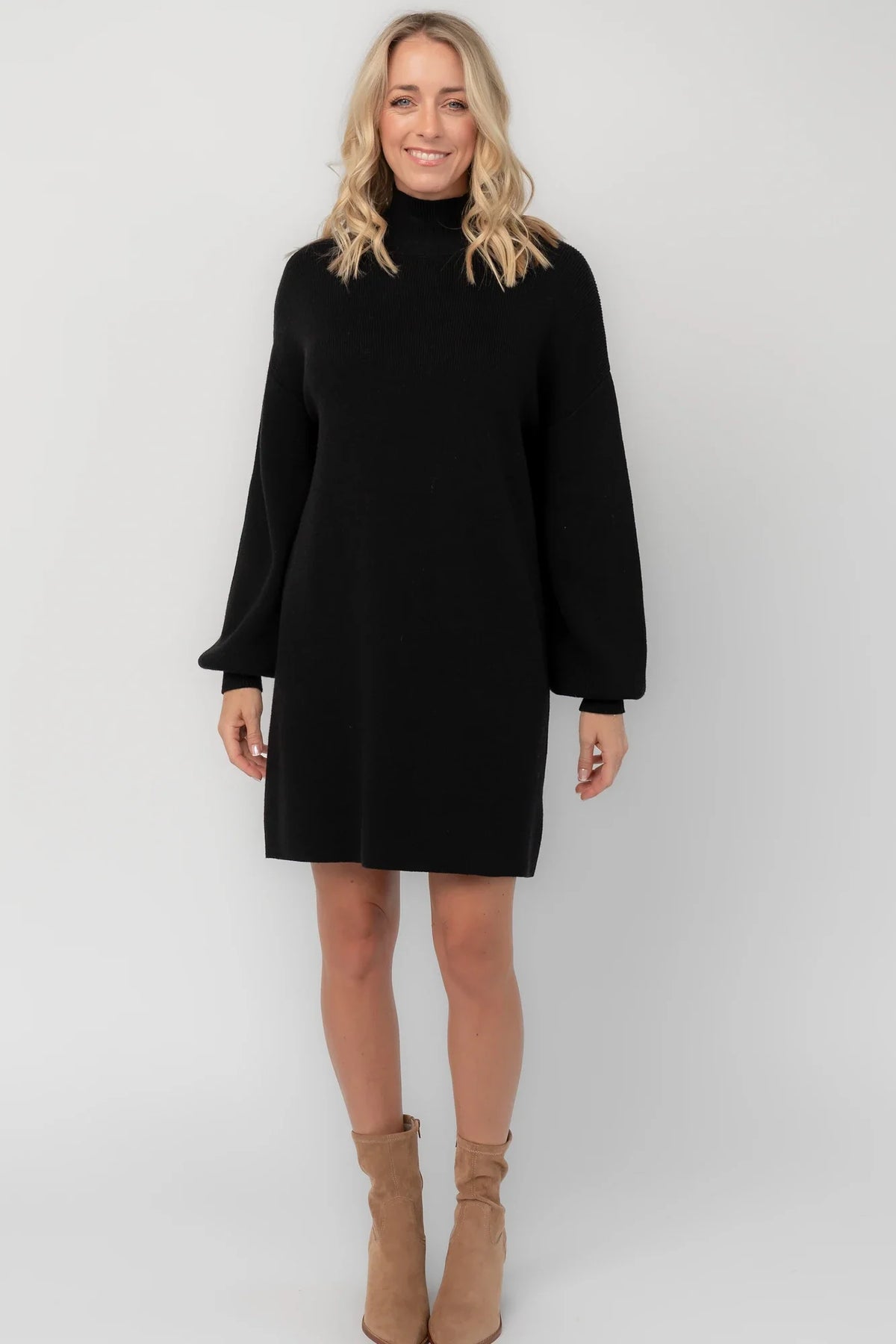 Harlow Sweater Dress | Black Main image