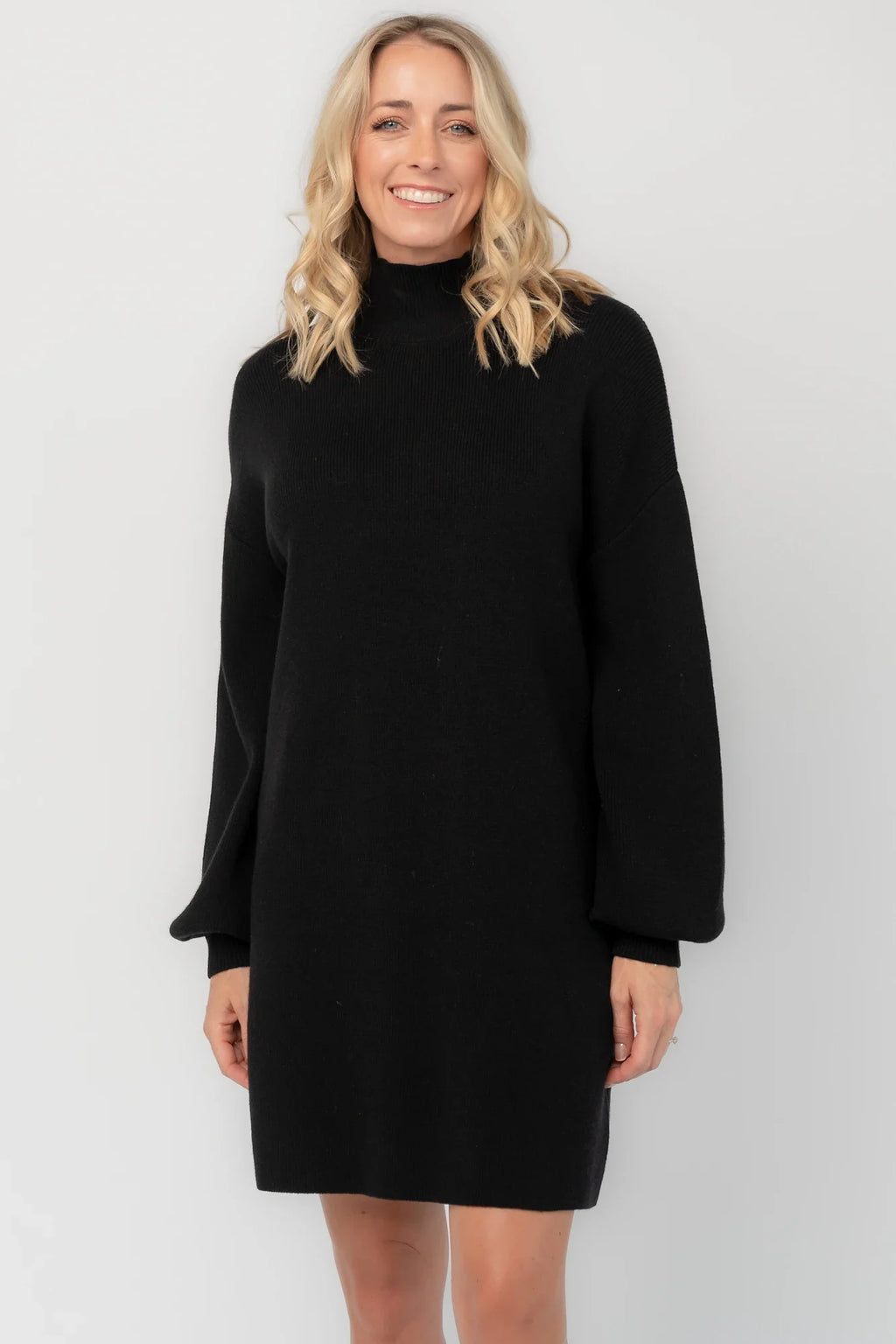 Harlow Sweater Dress | Black