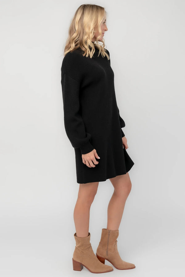 Harlow Sweater Dress | Black