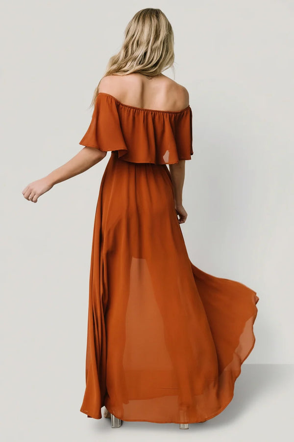 Victoria Off Shoulder Maxi Dress | Spice