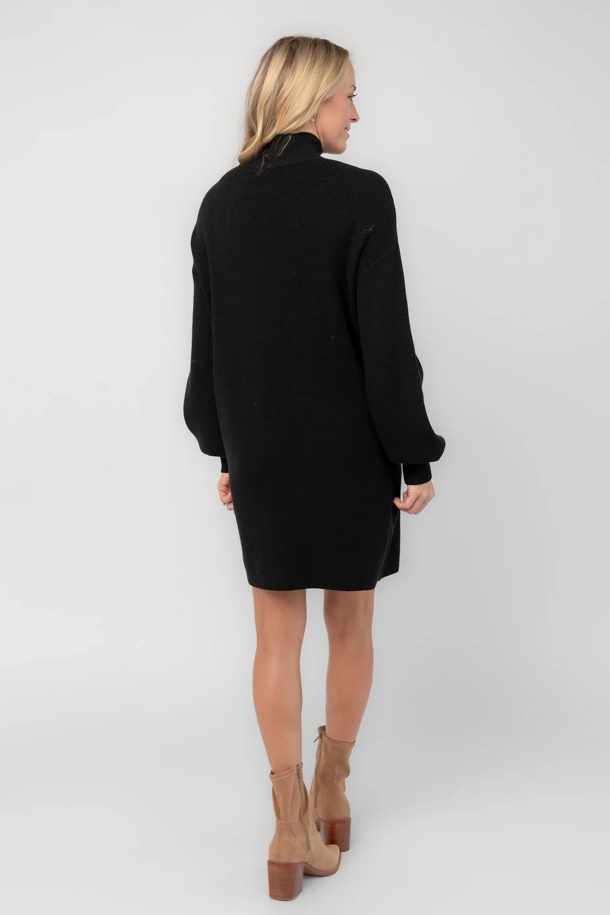 Harlow Sweater Dress | Black