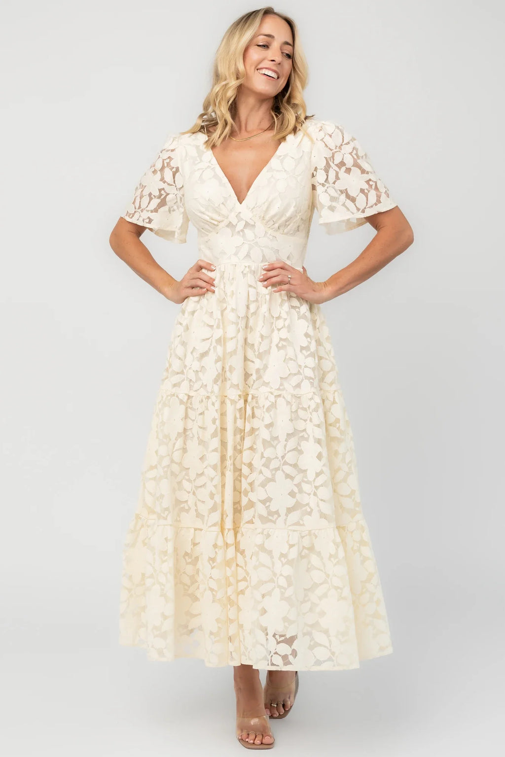 Samara Midi Dress | Cream