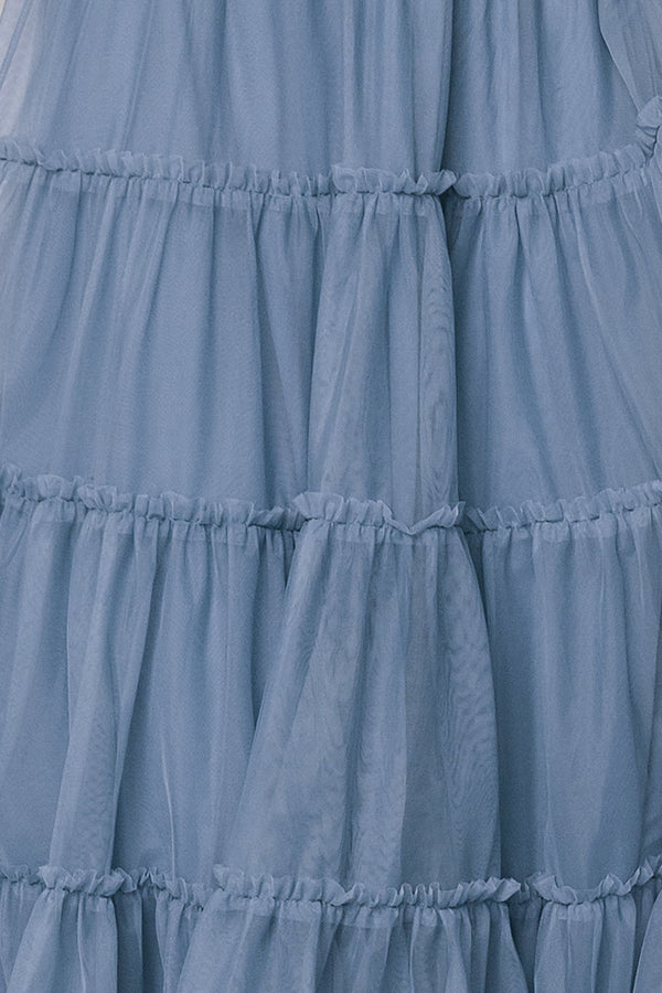 Fabric Swatch - Emma Tulle | Slate Blue