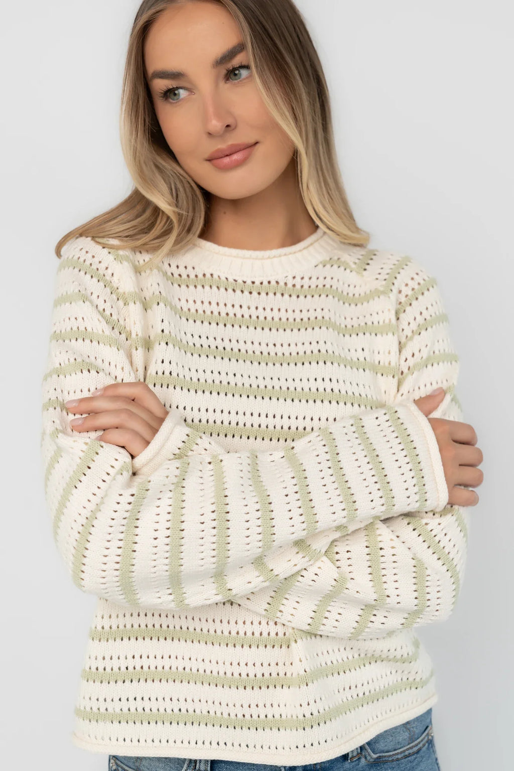 Calluna Sweater | Cream + Sage